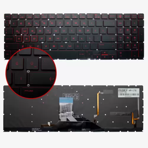 Hp Omen 15-dh017nt (9ET62EA) Klavye Işıklı (Siyah TR)