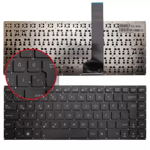 Asus 0KNB0-4106WB00 Notebook Klavye (Siyah TR)