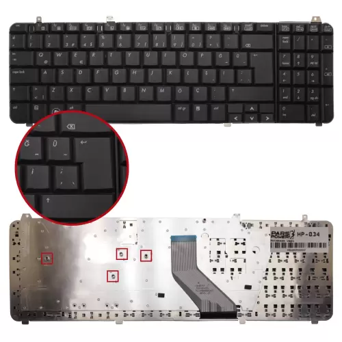 Hp NSK-HAM0G, NSK-HAM0T, NSK-HAM0U Notebook Klavye (Siyah TR)