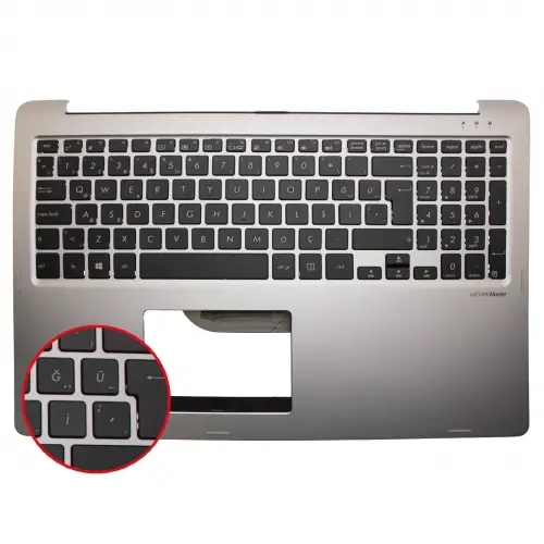 Asus Transformer TP500, TP500L, TP500LA Üst Kasalı Klavye (Siyah TR)