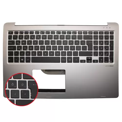 Asus Transformer 0KNB0-610JTU Üst Kasalı Klavye (Siyah TR)