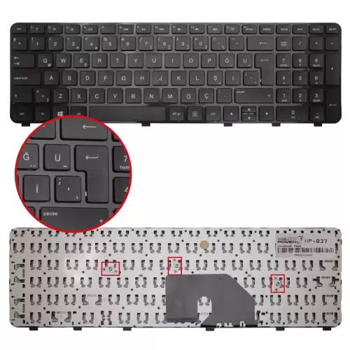 Hp Pavilion dv6-6c51st Notebook Klavye (Siyah TR)