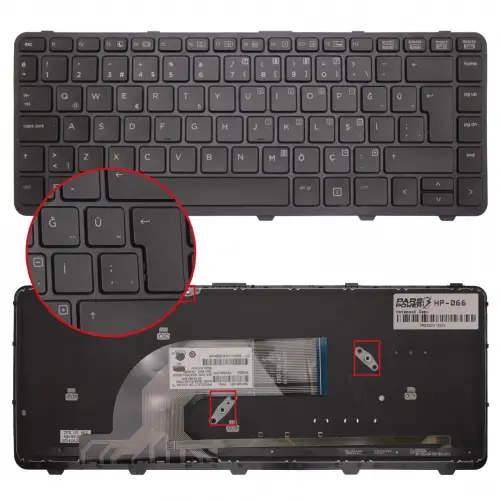 Hp ProBook 440 G1 Notebook Klavye Işıklı (Siyah TR)