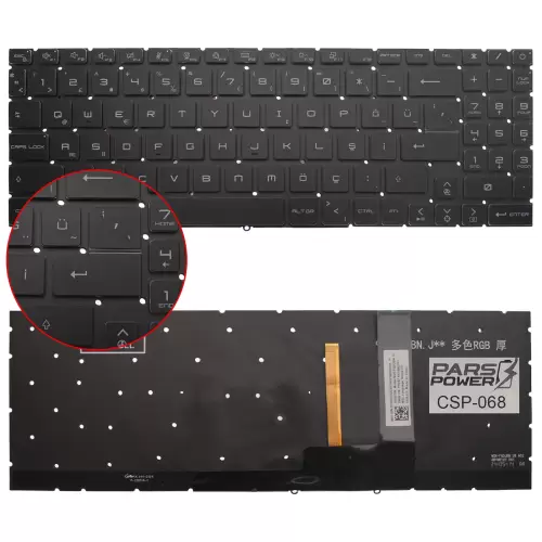 Msi Stealth GS77 12UHS-081TR Klavye Işıklı (Siyah TR)