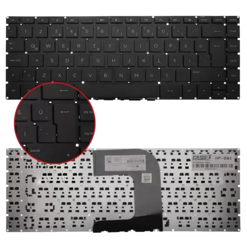 Hp ProBook 340 G1, 340 G2, 345 G2 Notebook Klavye (Siyah TR)