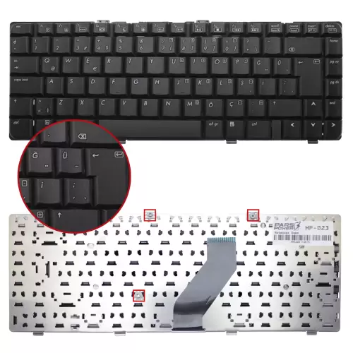 HP Pavilion dv6922et, dv6925et, dv6950et Notebook Klavye (Siyah TR)