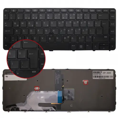 Hp ProBook 645 G2 W3R31AV Notebook Klavye Işıklı (Siyah TR)