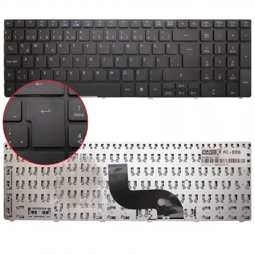 Acer Aspire E1-772G Notebook Klavye (Siyah TR)