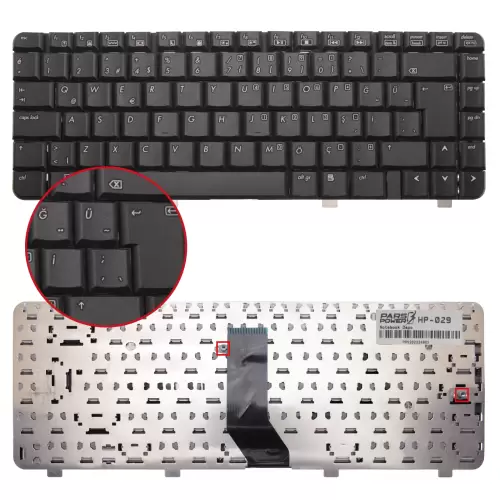 Hp NSK-H5Q0G, NSK-H5Q0T, NSK-H5Q1D Notebook Klavye (Siyah TR)