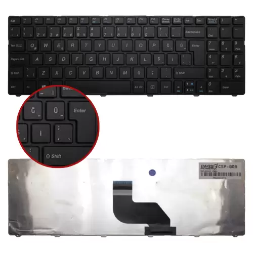 Msi CX640, CX640DX, CX640MX, MS-16Y1 Notebook Klavye (Siyah TR)