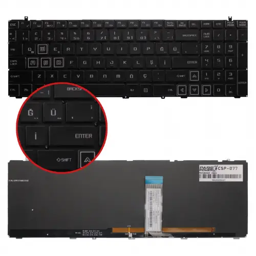 Monster KBDR15A008-401A, TFM14G53USJ8525A Klavye Işıklı (Siyah TR)