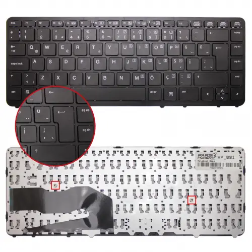 HP ZBook 15u G2 (J9A13EA) Notebook Klavye (Siyah TR)