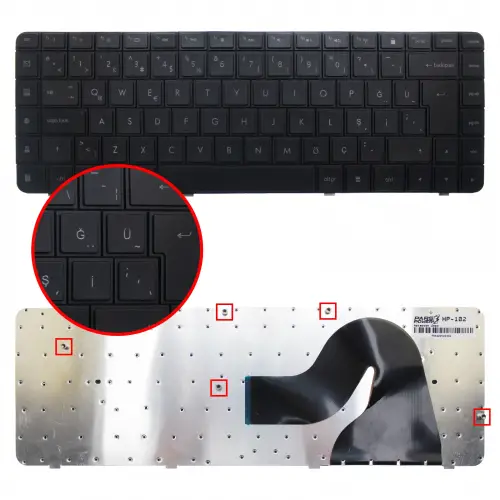 Hp Compaq Presario CQ56, CQ62, G56, G62 Serisi Uyumlu Notebook Klavye (Siyah TR)