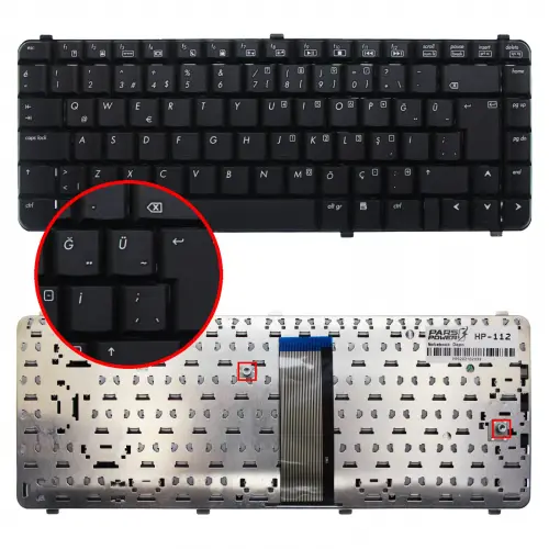 Hp Compaq 6530s, 6531s, 6535s, 6730s, 6735s, CQ610, CQ615, 510, 515 Notebook Klavye (Siyah TR)