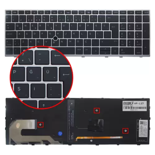 HP ZBook 15u G6 (6TP83EA) Klavye Işıklı (Siyah TR)