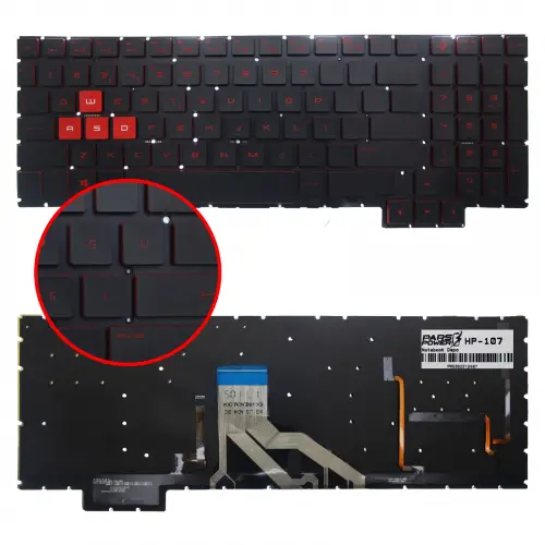 HP Omen 15-ce098nt (2CR91EA) Notebook Klavye (Işıklı TR)