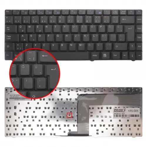 Exper Karizma 565-909RT, U40SI1, V50SI1 Notebook Klavye (Siyah TR)