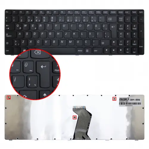 Lenovo 25-010721 Notebook Klavye (Siyah TR)