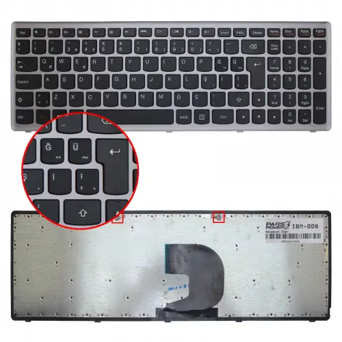 Lenovo V136520ES1,  V136520JS1  Notebook Klavye (Siyah TR)