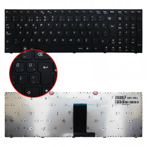 Lenovo 25204916, 25213231, 25-213231 Notebook Klavye (Siyah TR)