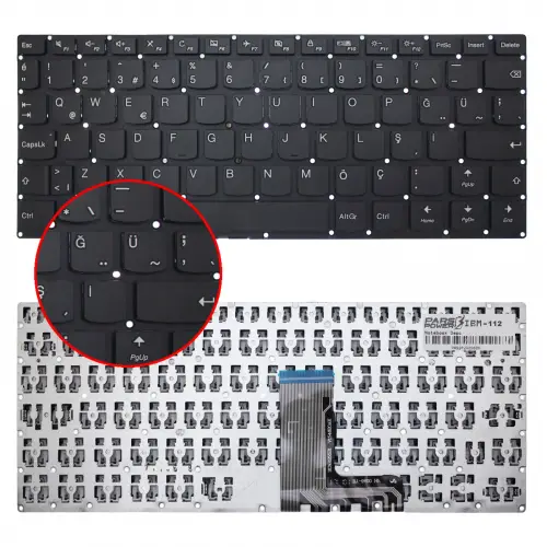 Lenovo ideaPad Yoga 310-11IAP Type 80U2 Klavye (Siyah TR)