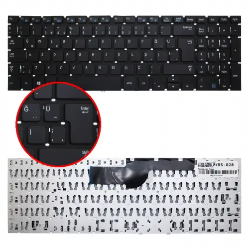 Samsung NP270E5G-K06TR, NP550P5C-S03TR Notebook Klavye (Siyah TR)