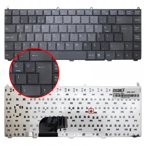 Sony Vaio VGN-FE41M, VGN-FE41S, VGN-FE41Z Notebook Klavye (Siyah TR)