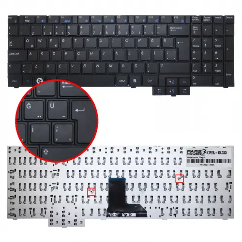 Samsung V106360DS1, V106360GS1, NSK-MA0SN Notebook Klavye (Siyah TR)
