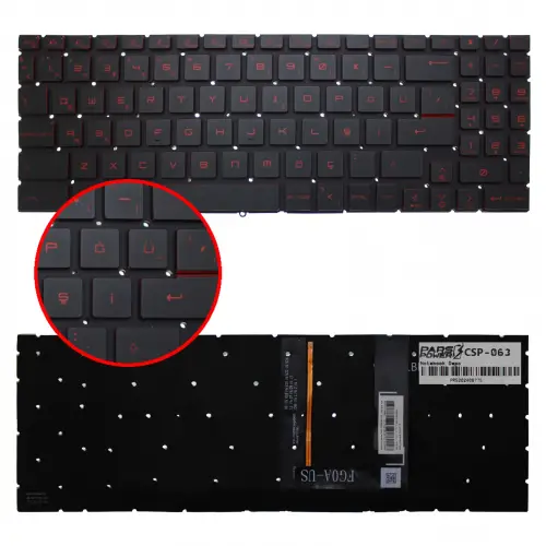 Msi Katana MS-17H3 Klavye Işıklı (Siyah TR)