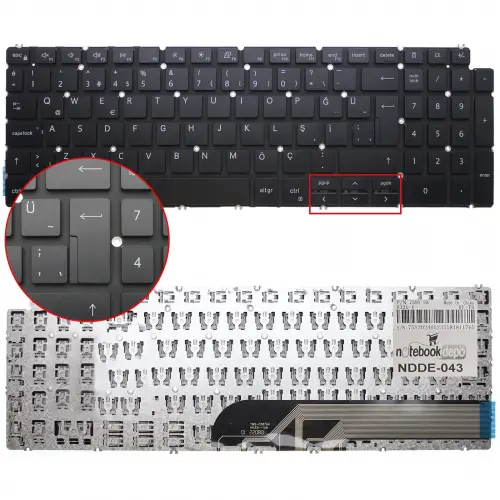 Dell Inspiron G15 5521 Serisi Klavye (Siyah TR)