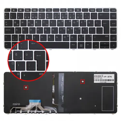 HP EliteBook Folio 1040 G3 Y3C10EA Notebook Klavye Işıklı (Siyah TR)