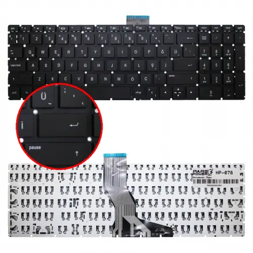 HP ENVY 15-ae101nt (N7L03EA) Klavye (Siyah TR)