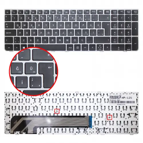 HP ProBook 4535s A6E35EA, A6E36EA, LG855EA Klavye (Siyah TR)