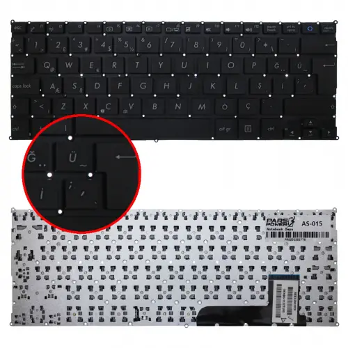 Asus VivoBook AEEX2U00110, AEEX2U01010 Notebook Klavye (Siyah TR)