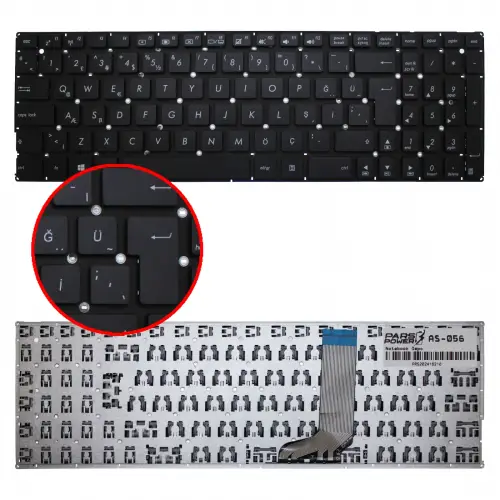 Asus 13N0-UAA0111 Notebook Klavye (Siyah TR)