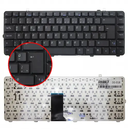 Dell NSK-DCM01, NSK-DCM0T, OEKB-DE-010 Notebook Klavye (Siyah TR)
