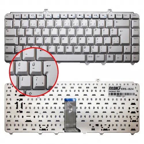 Dell Inspiron 1520, 1521, 1525, 1526, 1530, 1540, 1545, 1546 Serisi Uyumlu Notebook Klavye