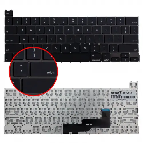 Apple MacBook Pro 13 A2289 (EMC 3456) Klavye (Siyah US)