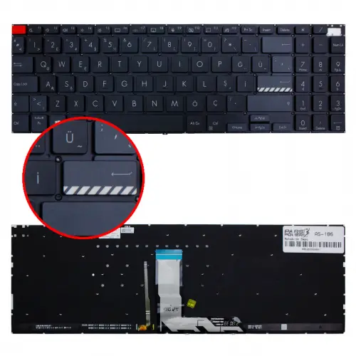 Asus Vivobook Pro 15 M6500RE-HN037 Klavye Işıklı (Siyah TR)