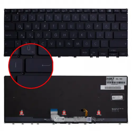 Asus HQ21018414007 Klavye Işıklı (Siyah TR)
