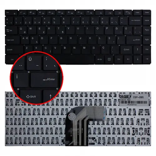 Casper Nirnava C400.5005-4C00E Klavye (Siyah TR)