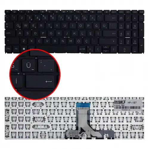 Hp TPN-Q287 Klavye (Siyah TR)