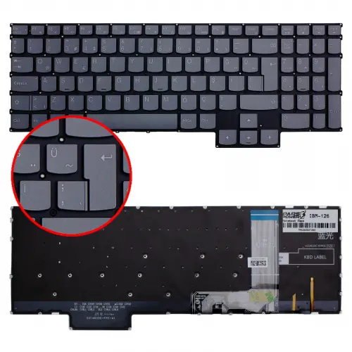 Lenovo IdeaPad Gaming 3-15ARH7 Type 82SB Klavye Işıklı (Füme TR)