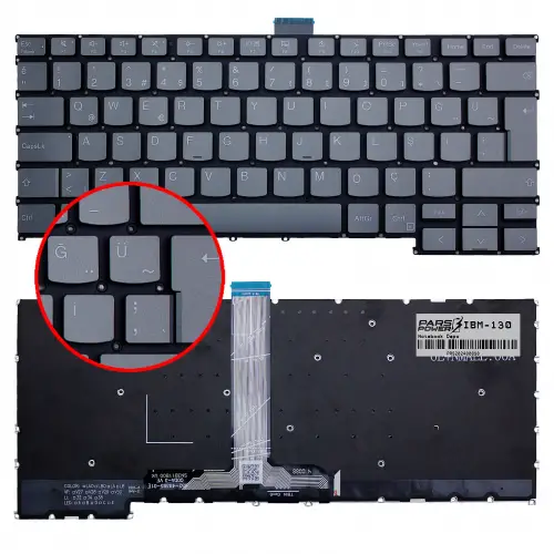 Lenovo ThinkBook 14 G6 IRL 21KG00UCTR Klavye Işıklı (Füme TR)