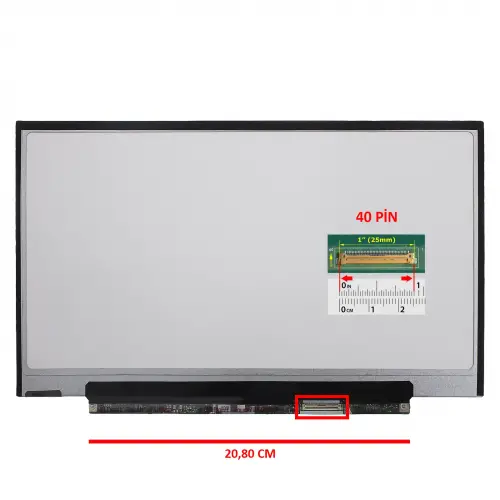 N133BGE-LB1, LT133EE09B00 Uyumlu Led Lcd Ekran