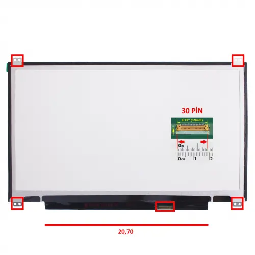 Lenovo U31-70 Serisi Uyumlu Notebook Led Ekran