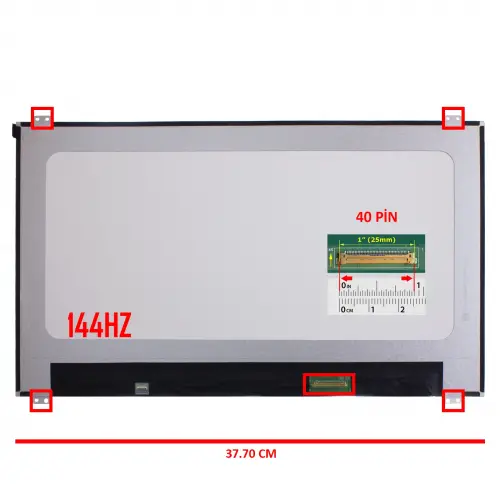NV166FHM-N41 144Hz. Lcd Led Ekran - Panel