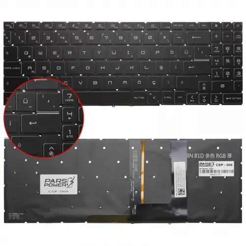 MSI Crosshair 16 HX AI D2XWFKG-093TR Klavye Işıklı (Siyah TR)