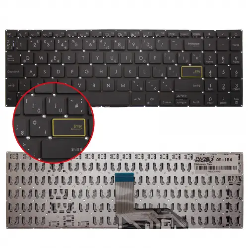 Asus 0KNB0-5127TU00 Klavye (Siyah TR)