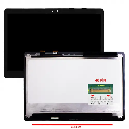 Asus ZenBook LP133QD1-SPB2 Lcd Ekran - Dokunmatik Touch Set